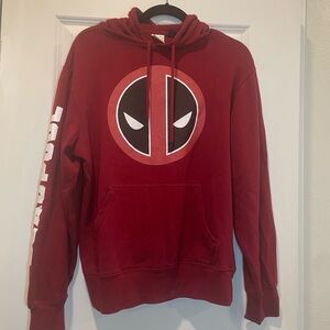 Marvel Red Deadpool Logo Hoodie